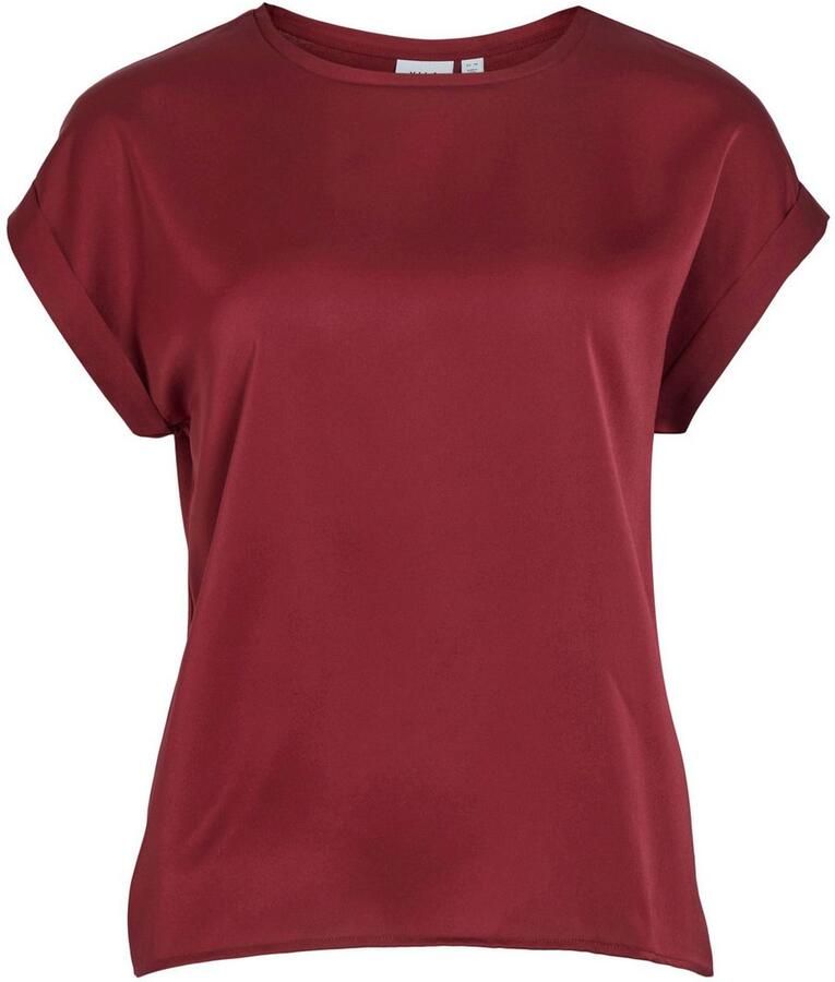 Vila Shirt met korte mouwen VIELLETTE S S SATIN TOP NOOS