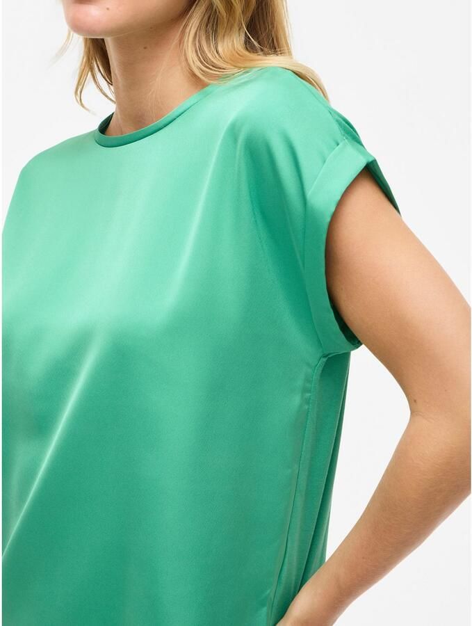 Vila Shirt met korte mouwen VIELLETTE S S SATIN TOP NOOS - Foto 2