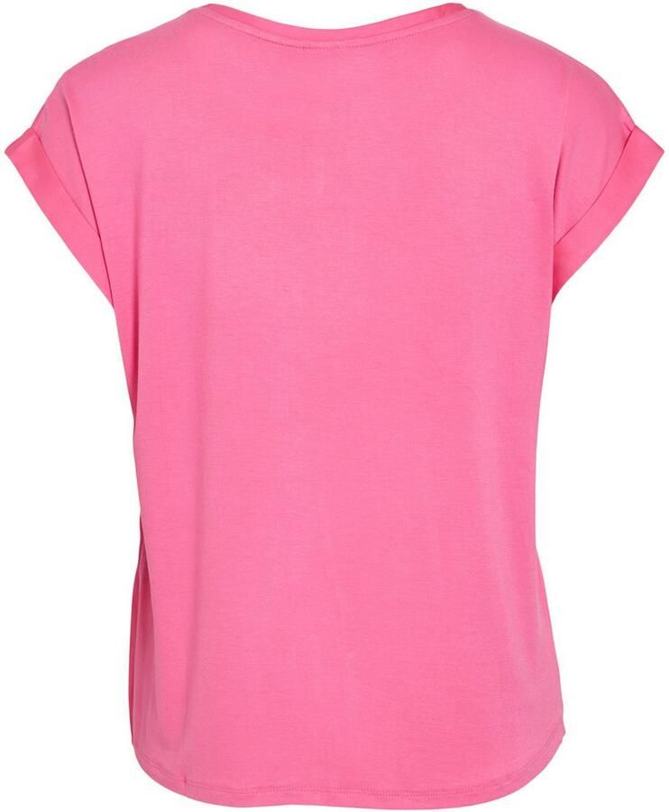 Vila Shirt met korte mouwen VIELLETTE S S SATIN TOP NOOS - Foto 3