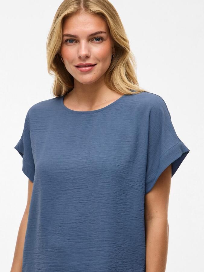 Vila Shirt met korte mouwen VIJOSA S S TOP NOOS - Foto 4