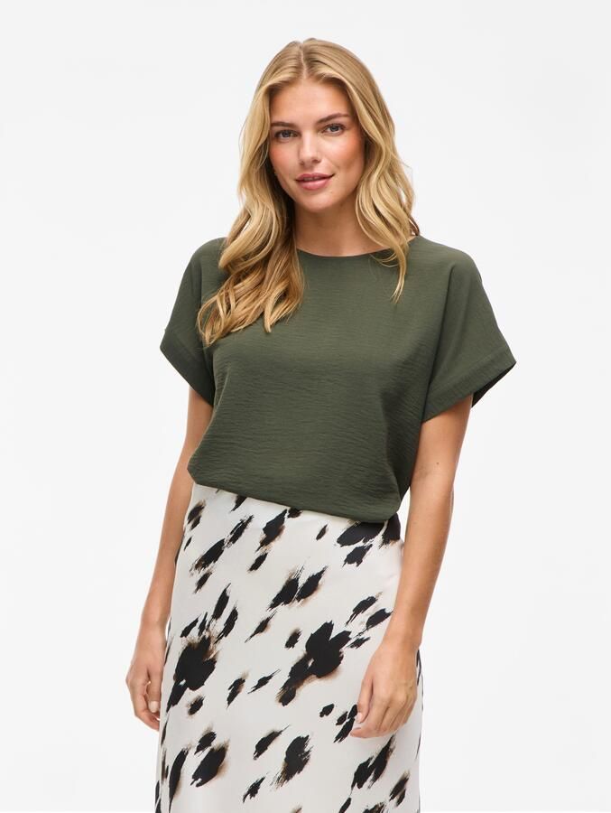 Vila Shirt met korte mouwen VIJOSA S S TOP NOOS - Foto 7