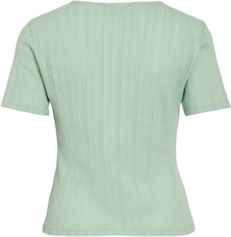 Vila Shirt met korte mouwen VIKASSIE S S POINTELLE TOP NOOS - Foto 6