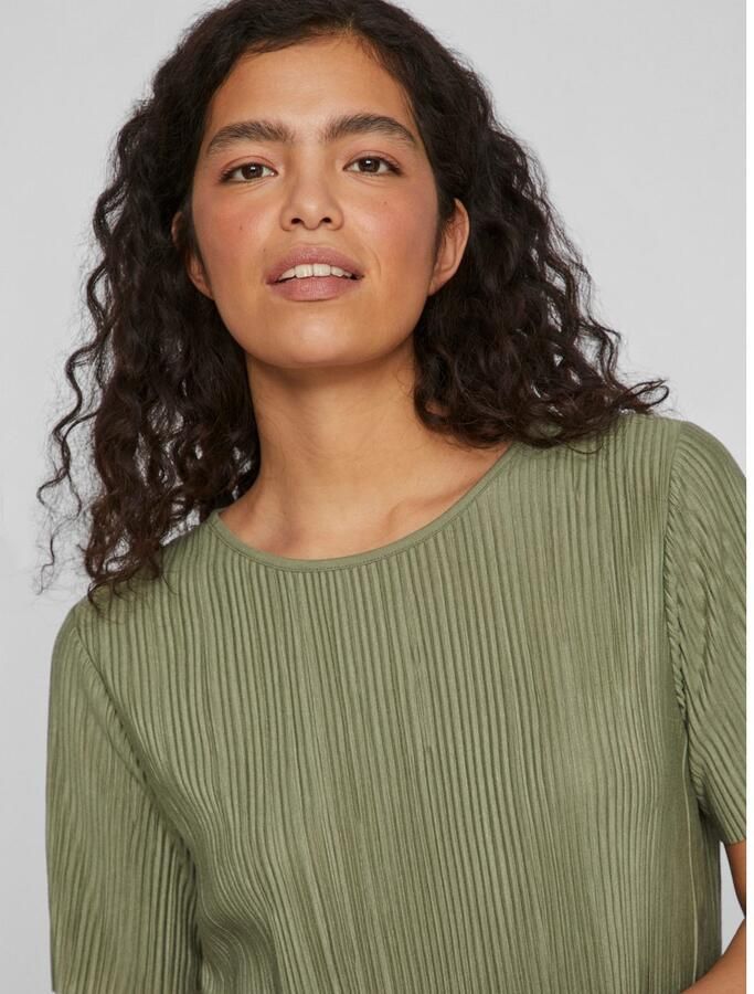 Vila Shirt met korte mouwen VIPLISA O-NECK S S TOP NOOS - Foto 2