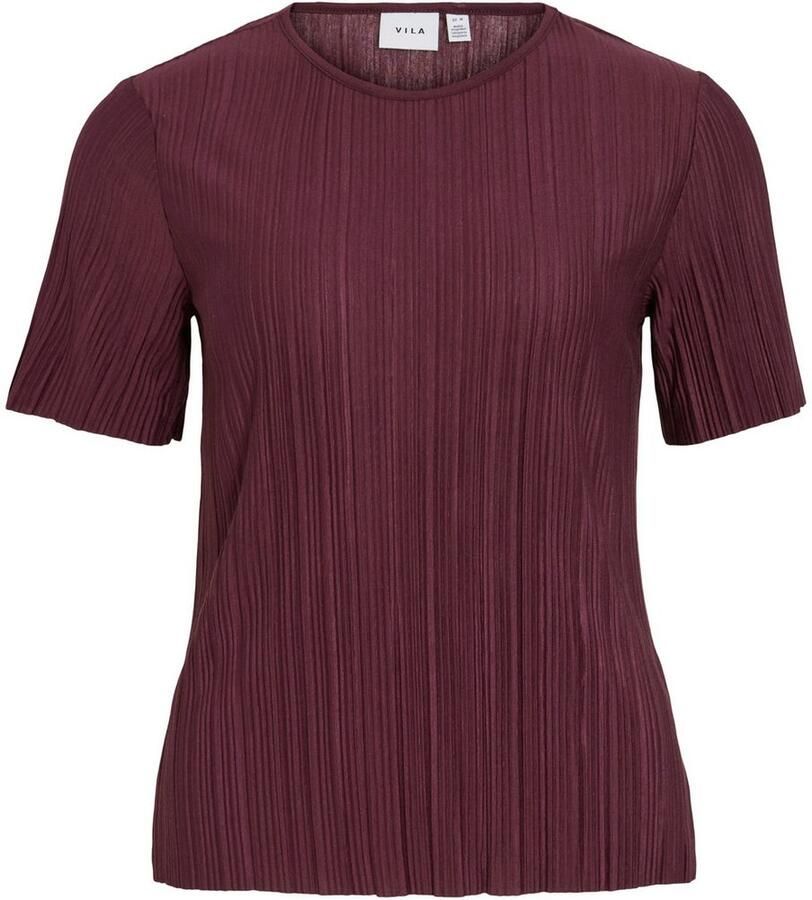 Vila Shirt met korte mouwen VIPLISA O-NECK S S TOP NOOS