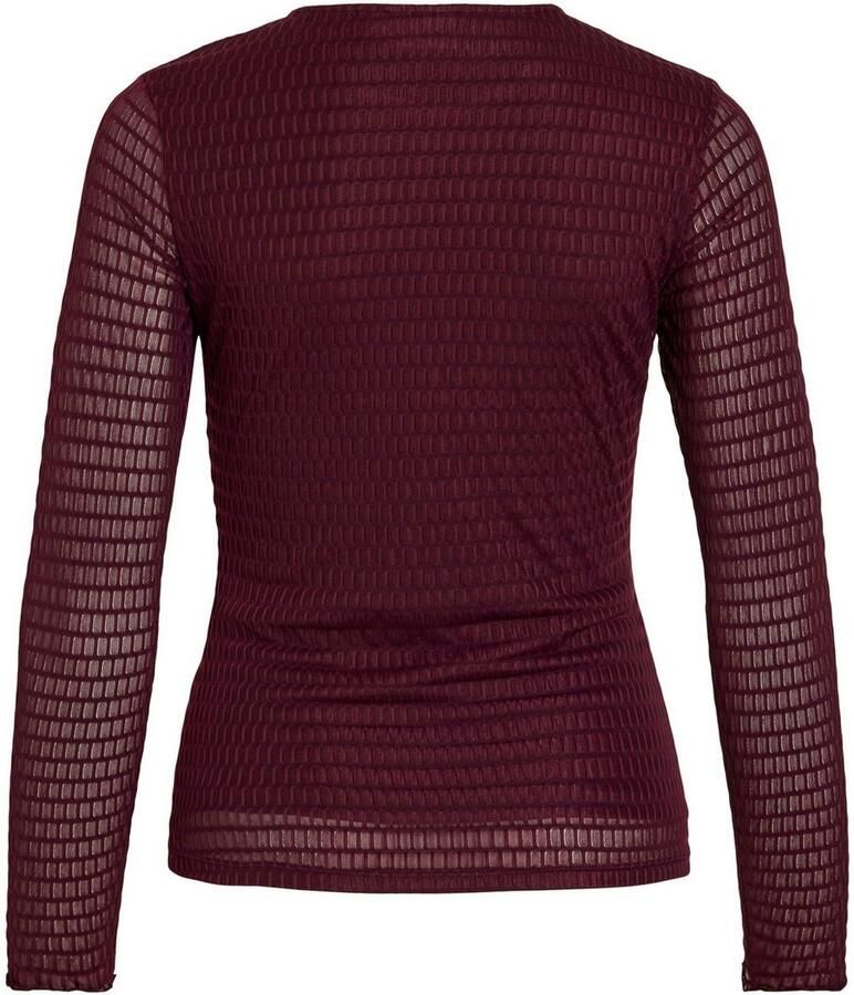 Vila Shirt met lange mouwen en ronde hals model 'LARINE'