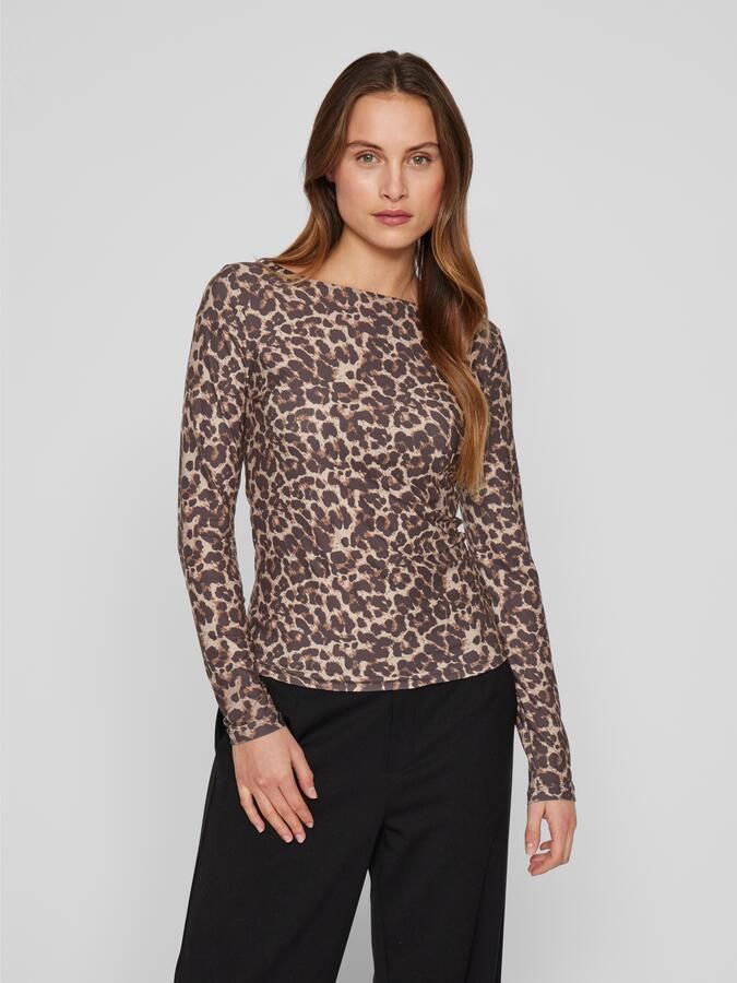 Vila Shirt met lange mouwen VILEOA BOATNECK L S TOP NOOS - Foto 10
