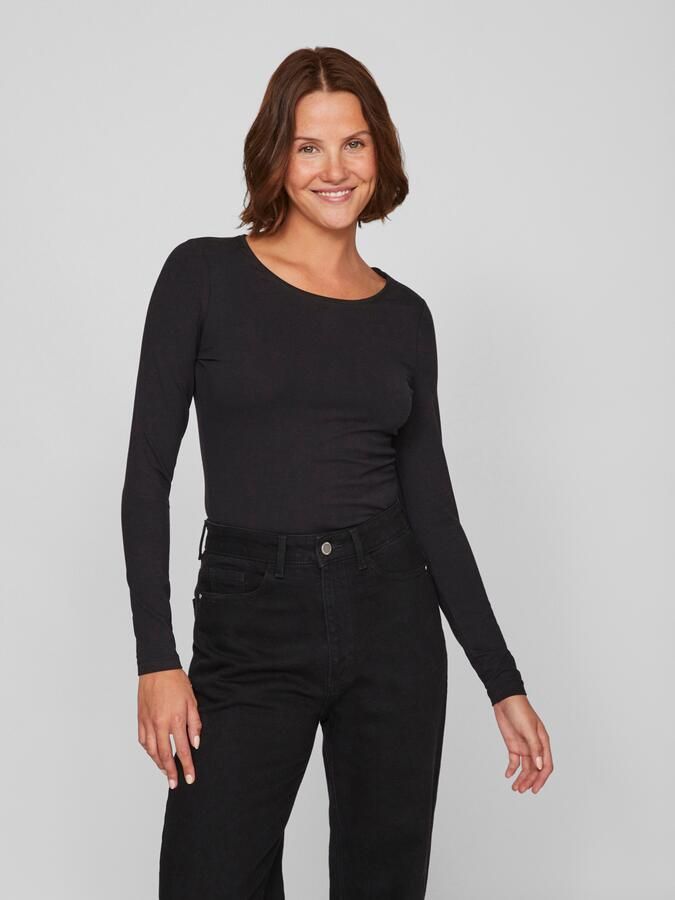 Vila Shirt met lange mouwen VINORA L S O-NECK TOP NOOS - Foto 6