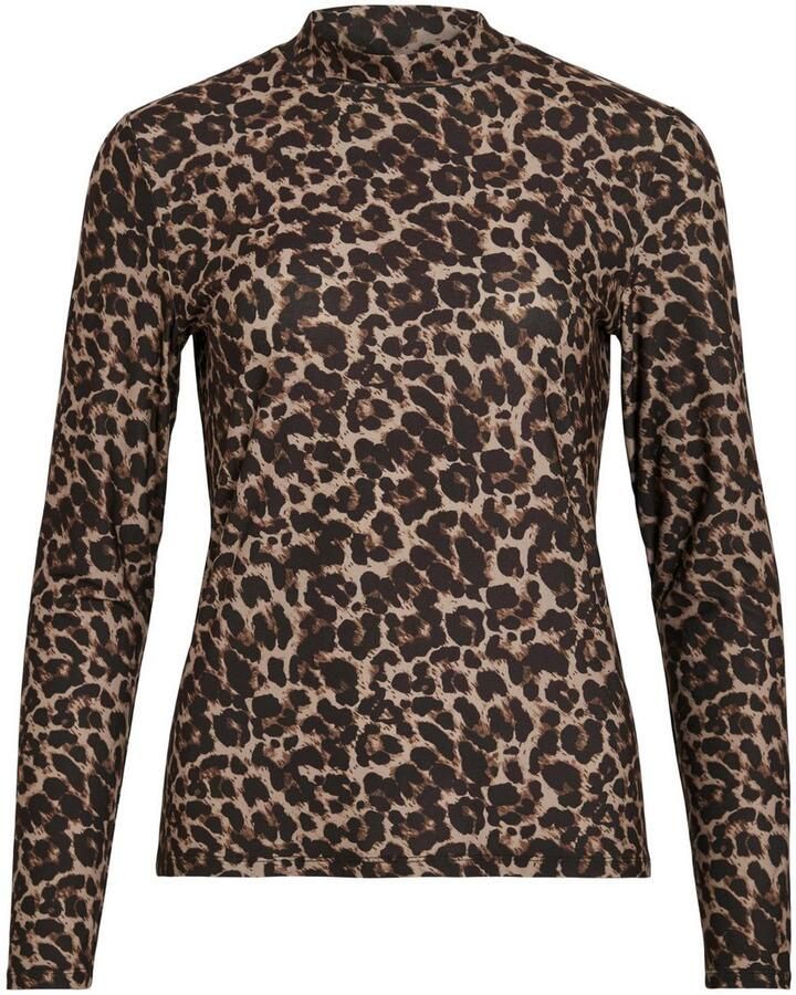 Vila Shirt met lange mouwen en opstaande kraag model 'LEOA' - Foto 3