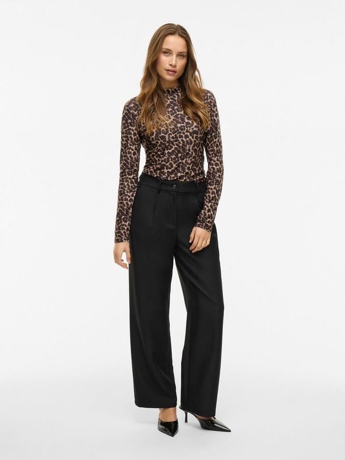 Vila Shirt met lange mouwen en opstaande kraag model 'LEOA' - Foto 11