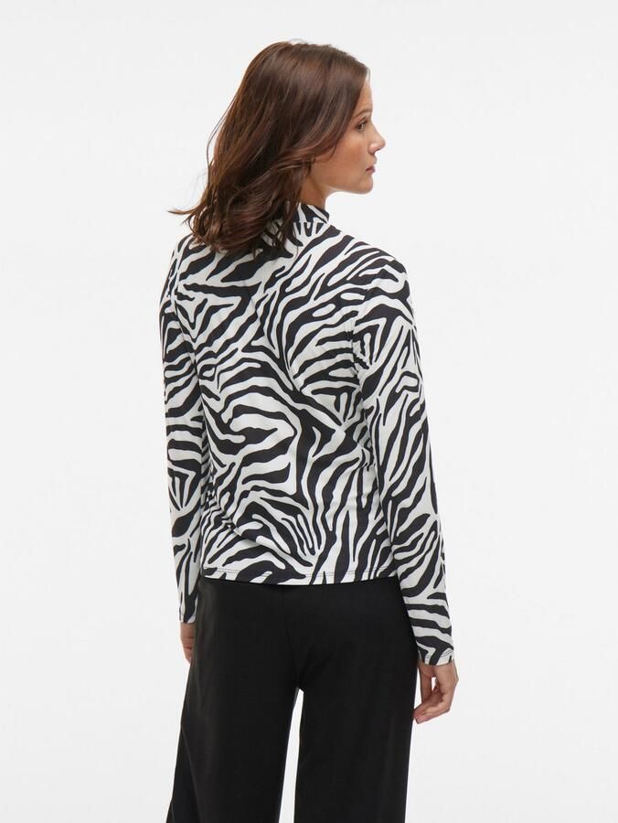 Vila Shirt met staande kraag VILEOA L S ROLLNECK TOP NOOS - Foto 6