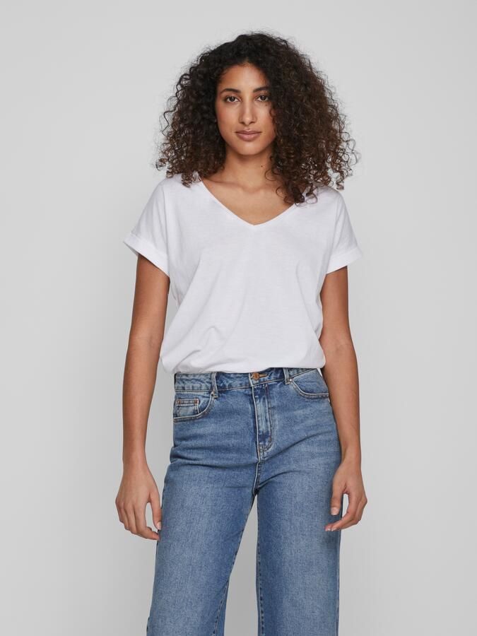Vila Shirt met V-hals VIDREAMERS NEW V-NECK T-SHIRT NOOS - Foto 5
