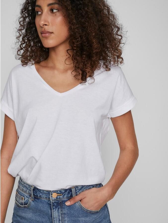 Vila Shirt met V-hals VIDREAMERS NEW V-NECK T-SHIRT NOOS - Foto 2