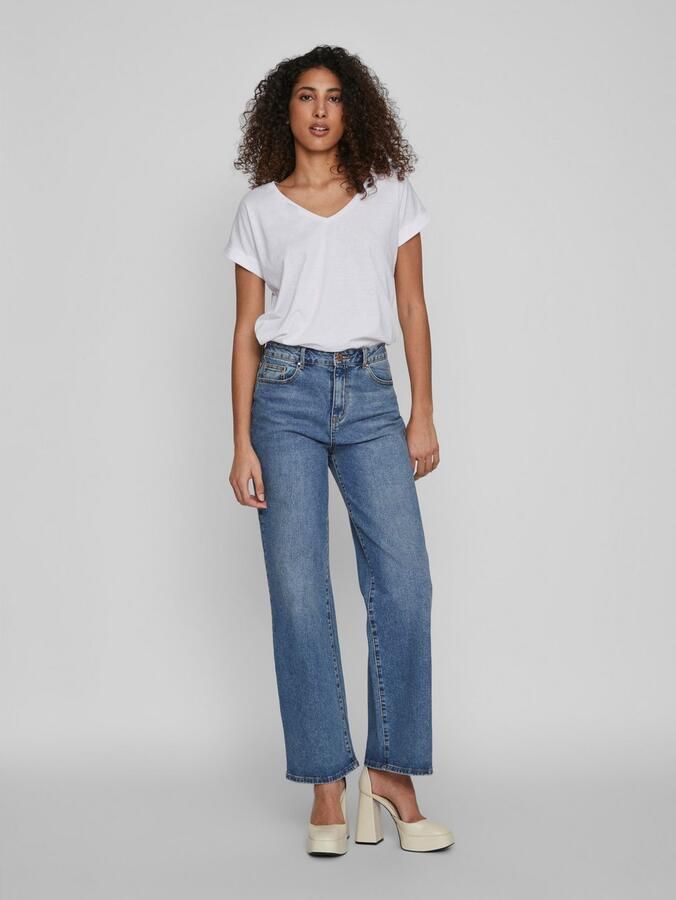 Vila Shirt met V-hals VIDREAMERS NEW V-NECK T-SHIRT NOOS - Foto 4