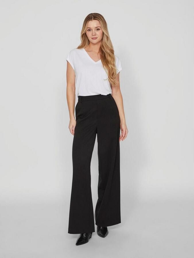 Vila V-Hals T-Shirt Lente Zomer Collectie White Dames - Foto 5