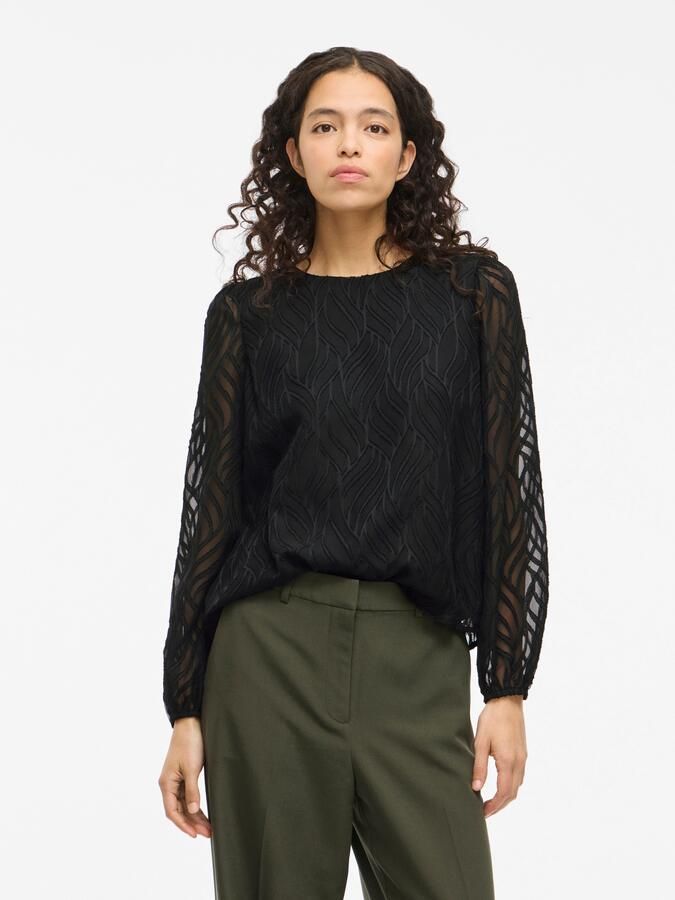 Vila Shirt VIMIKA O-NECK L S TOP NOOS - Foto 6