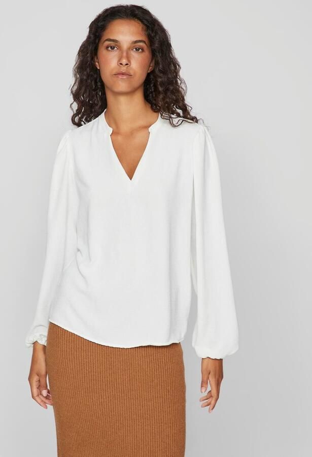 Vila Shirt VIRELLA V-NECK L S TOP NOOS - Foto 6