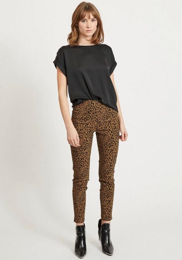 Vila Shirtblouse VIELETTE Voorpand van glanzend satijn - Foto 7