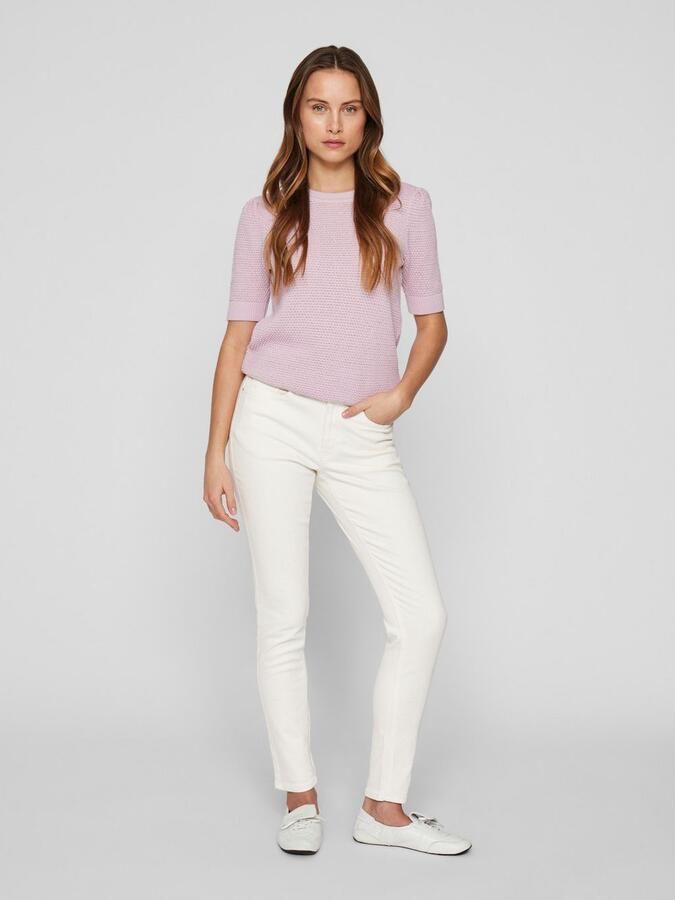 Vila Skinny fit jeans VISARAH RW SKINNY JEANS WHITE EMY-NOOS - Foto 4