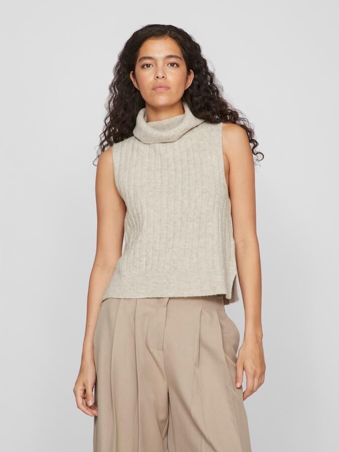 Vila Slip-over VIBELUNA HIGH NECK S L KNIT VEST-NOOS - Foto 6