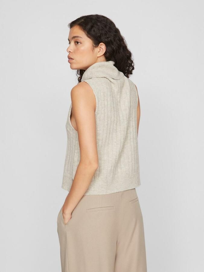Vila Slip-over VIBELUNA HIGH NECK S L KNIT VEST-NOOS - Foto 3
