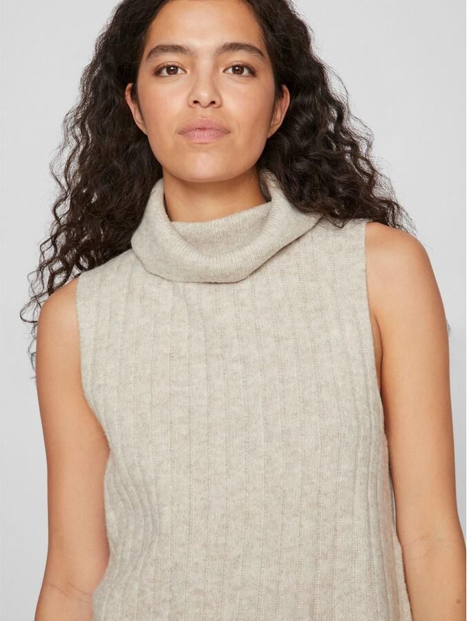 Vila Slip-over VIBELUNA HIGH NECK S L KNIT VEST-NOOS