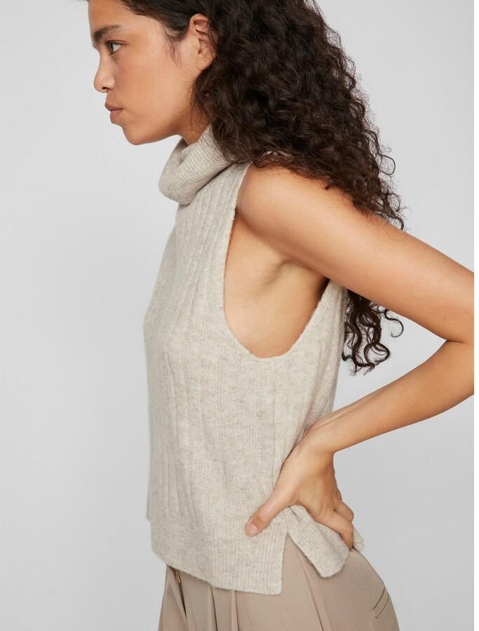 Vila Slip-over VIBELUNA HIGH NECK S L KNIT VEST-NOOS - Foto 2