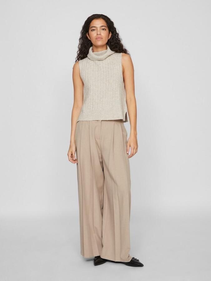 Vila Slip-over VIBELUNA HIGH NECK S L KNIT VEST-NOOS - Foto 4