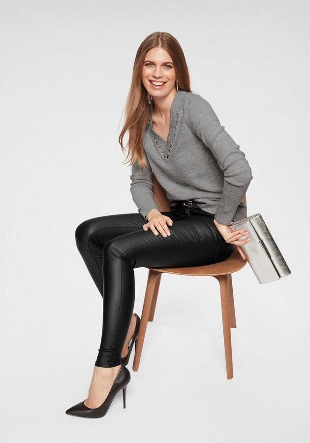 Vila Stretchbroek VICOMMIT supersmalle skinny fit - Foto 14