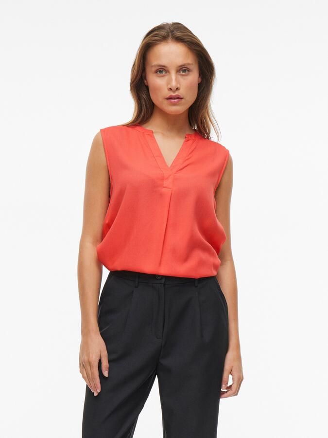 Vila Top VIROSA V-NECK S L TOP NOOS - Foto 5