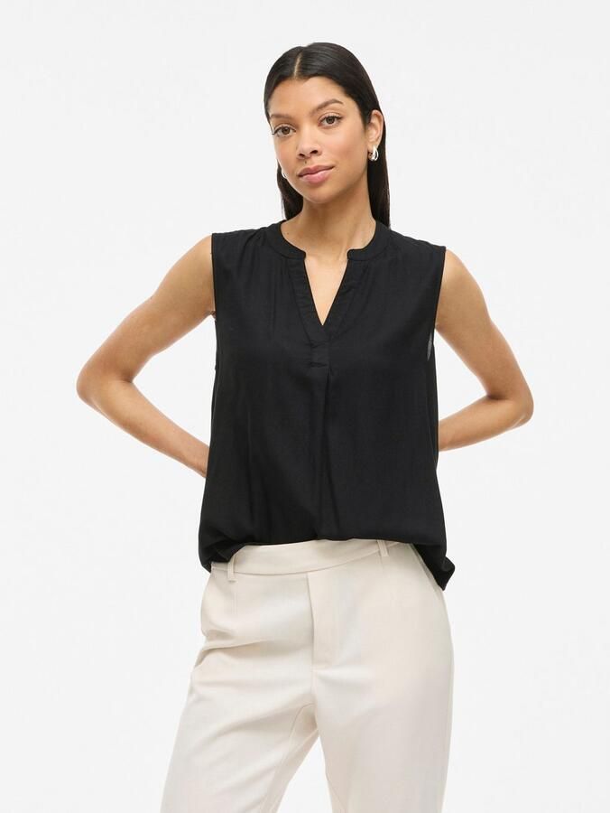 Vila Top VIROSA V-NECK S L TOP NOOS - Foto 6