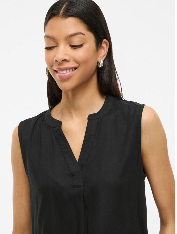 Vila Top VIROSA V-NECK S L TOP NOOS