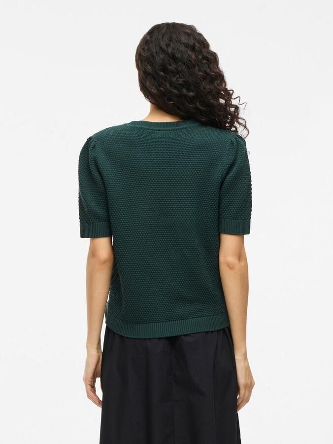 Vila Trui met korte mouwen VIDALO O-NECK S S KNIT TOP NOOS - Foto 3