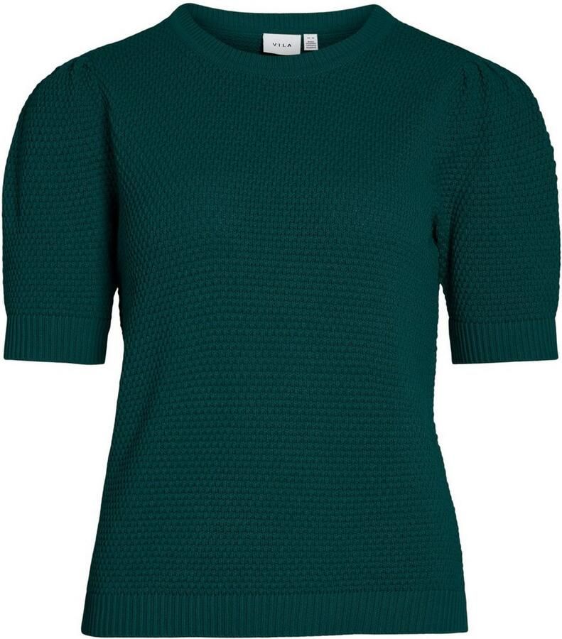 Vila Trui met korte mouwen VIDALO O-NECK S S KNIT TOP NOOS