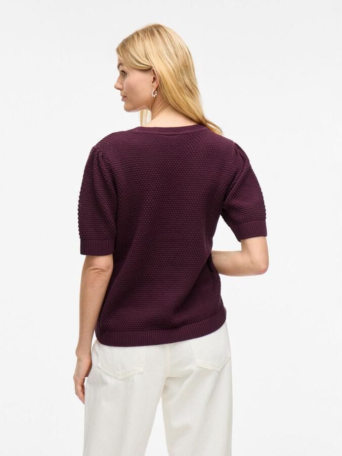 Vila Trui met korte mouwen VIDALO O-NECK S S KNIT TOP NOOS - Foto 2