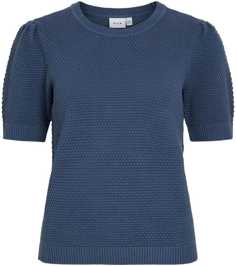 Vila Trui met korte mouwen VIDALO O-NECK S S KNIT TOP NOOS