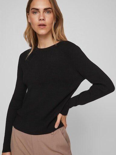 Vila Trui met ronde hals VICOMFY O-NECK L S KNIT TOP SU NOOS - Foto 2