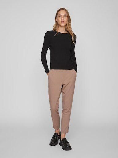 Vila Trui met ronde hals VICOMFY O-NECK L S KNIT TOP SU NOOS - Foto 5