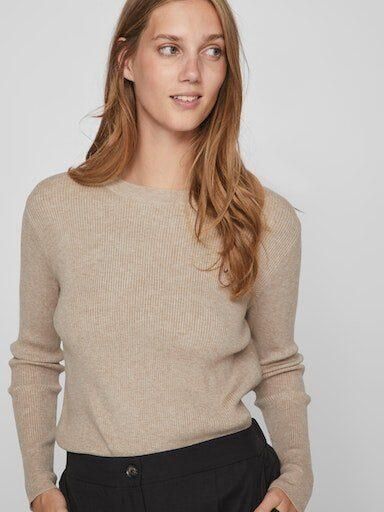 Vila Trui met ronde hals VICOMFY O-NECK L S KNIT TOP SU NOOS - Foto 2