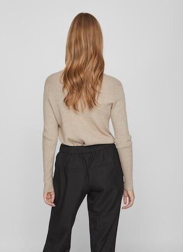 Vila Trui met ronde hals VICOMFY O-NECK L S KNIT TOP SU NOOS - Foto 5