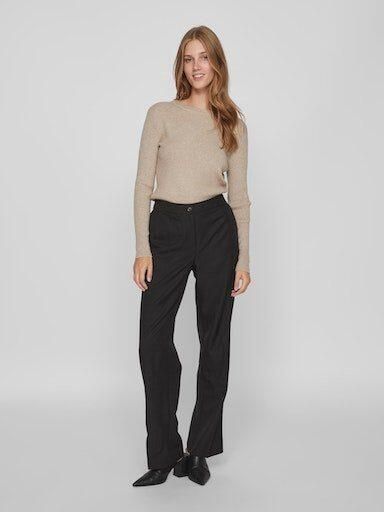 Vila Trui met ronde hals VICOMFY O-NECK L S KNIT TOP SU NOOS - Foto 4