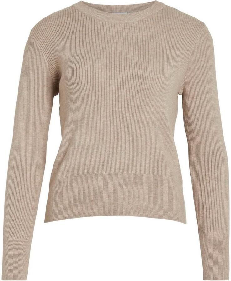 Vila Trui met ronde hals VICOMFY O-NECK L S KNIT TOP SU NOOS