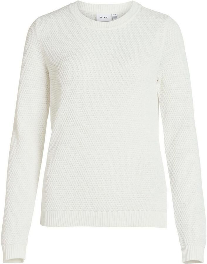 Vila Trui met ronde hals VIDALO O-NECK L S KNIT TOP- NOOS