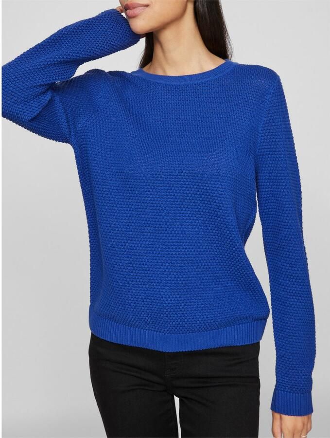 Vila Trui met ronde hals VIDALO O-NECK L S KNIT TOP- NOOS - Foto 2