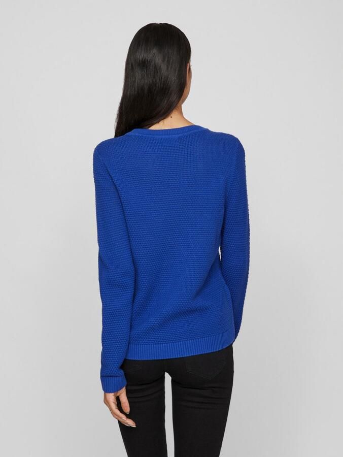 Vila Trui met ronde hals VIDALO O-NECK L S KNIT TOP- NOOS - Foto 4