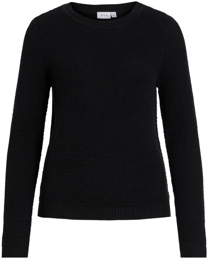 Vila Trui met ronde hals VIDALO O-NECK L S KNIT TOP- NOOS