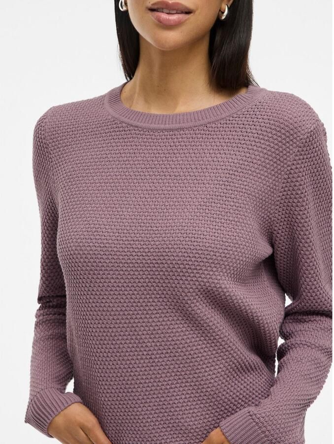 Vila Trui met ronde hals VIDALO O-NECK L S KNIT TOP- NOOS - Foto 2