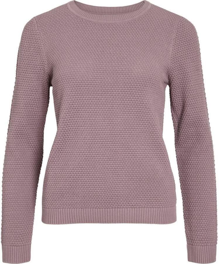 Vila Trui met ronde hals VIDALO O-NECK L S KNIT TOP- NOOS