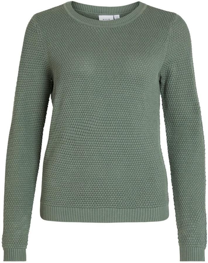Vila Gebreide pullover met structuurmotief model 'Vidalo O-Neck' - Foto 2