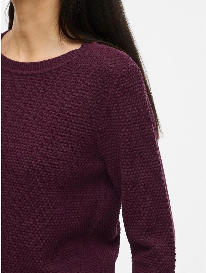 Vila Trui met ronde hals VIDALO O-NECK L S KNIT TOP- NOOS - Foto 2