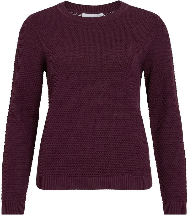 Vila Trui met ronde hals VIDALO O-NECK L S KNIT TOP- NOOS
